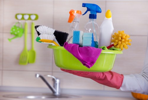 Local Bermondsey cleaning team preparing a property for service